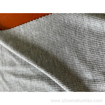 grey rib rayon spandex knit fabric